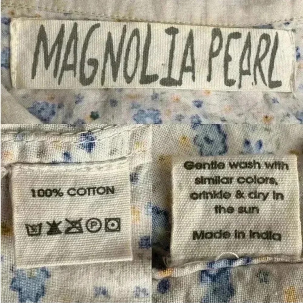 NWOT Magnolia Pearl 100% Cotton Printed
Oversized Boyfriend Shirt Bluebella OS - Picture 14 of 15